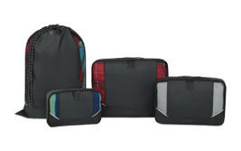 American Tourister 102702 - Juego de 4 cubos de embalaje Zoom Turbo reciclado rPET