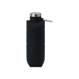 GiftRetail 102993 - Bouteille en silicone pliable Clix avec mousqueton - 23 oz.