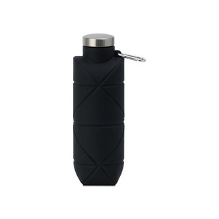 Gemline 102993 - Clix Botella de silicona plegable con mosquetón - 23 oz
