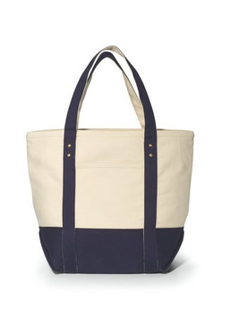 Gemline P1211 - Bolso tote de algodón con cremallera Seaside
