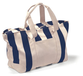 Gemline P1241 - Bolso de Lona Rayado Grande