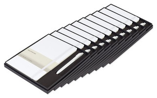 Pack of 10 Moleskine 100479 - Large Notebook and GO Pen Gift Set