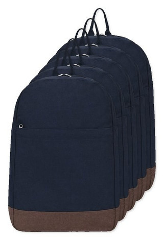 Pack de 5 GiftRetail 102266 - Mochila para portátil de algodón reciclado Ivy - AWARE™