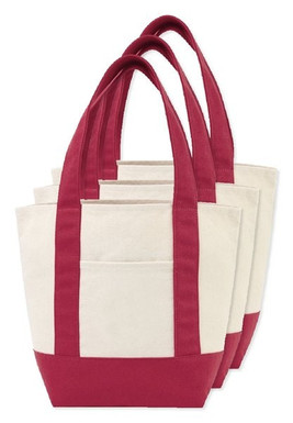 Pack of 30 GiftRetail 102307 - Mini Canvas Tote