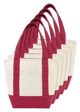 Pack of 50 GiftRetail 102307 - Mini Canvas Tote