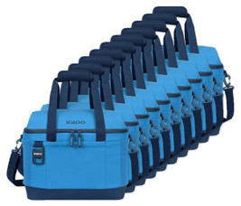 Pack de 10 Igloo 102479 - Nevera blanda Day Chiller de poliéster reciclado tipo caja XL para 38 latas
