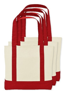 Pack of 30 GiftRetail 102546 - Large Canvas Tote