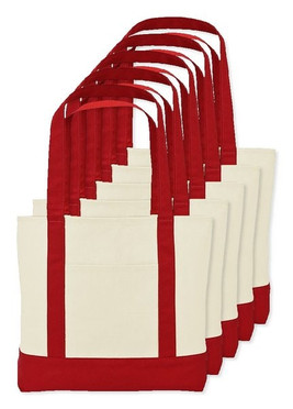 Pack of 50 GiftRetail 102546 - Large Canvas Tote