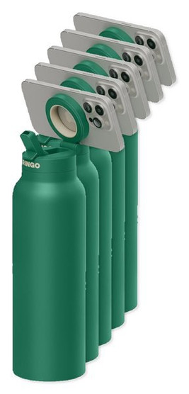 Pack de 5 Ringo 102994 - Botella de agua RINGO Pro con anillo magnético potenciador - 24 Oz.