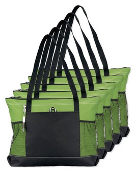 Pack of 5 GiftRetail P1100 - Select Zippered Tote