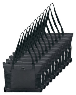 Pack of 10 GiftRetail P1100 - Select Zippered Tote