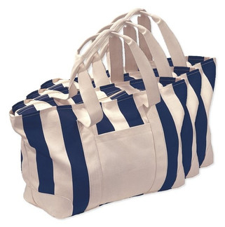Pack de 30 GiftRetail P1241 - Bolso de Lona Rayado Grande