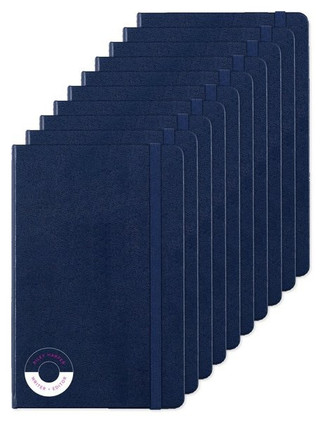 Pack de 10 Moleskine P40030 - Cuaderno mediano de tapa dura rayado