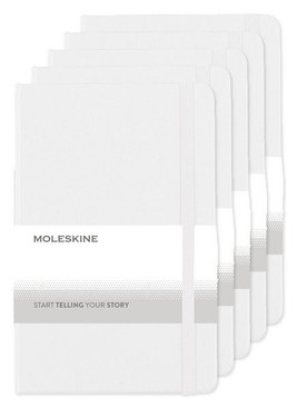 Pack of 50 Moleskine P40030 - Hard Cover Ruled Medium Notebook