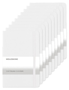 Pack of 100 Moleskine P40030 - Hard Cover Ruled Medium Notebook