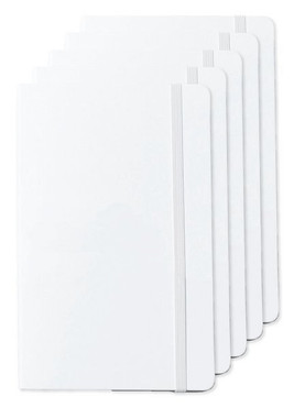 Pack of 5 Moleskine P40060 - Hard Cover Ruled Large Notebook