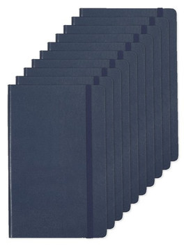 Pack of 10 Moleskine P40060 - Hard Cover Ruled Large Notebook