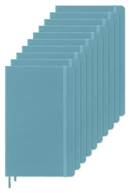 Pack of 10 Moleskine P40060 - Hard Cover Ruled Large Notebook