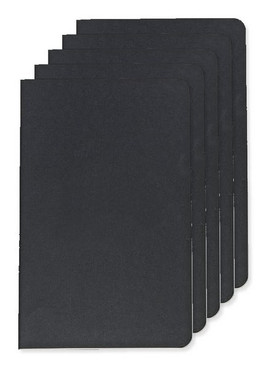 Pack of 5 Moleskine P40065 - Cahier Ruled Large Journal