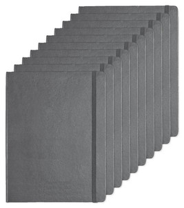 Pack de 10 Moleskine P40500 - Cuaderno de tapa dura, con líneas, extragrande