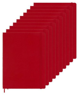 Pack de 100 Moleskine P40500 - Cuaderno de tapa dura, con líneas, extragrande