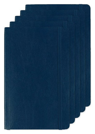 Pack de 50 Moleskine P40616 - Cuaderno grande de tapa blanda rayado
