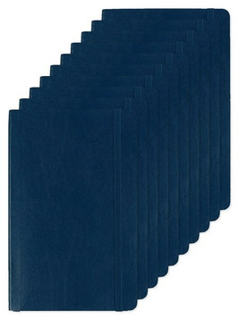 Pack de 100 Moleskine P40616 - Cuaderno grande de tapa blanda rayado