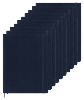 Pack de 100 Moleskine P40700 - Cuaderno de tapa blanda, rayado, extragrande