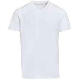 Elevate 39665 - T-shirt unisexe en coton bio certifié OCS Balfour à manches courtes et col en V de 200 g/m²
