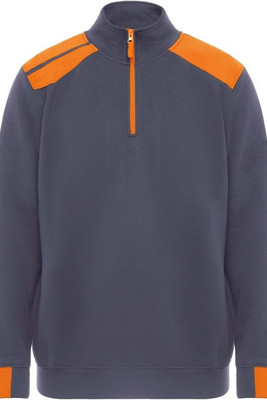 Roly WRK R8413 - Maverick Pullover für Herren mit halbem Reißverschluss, 280 g/m2