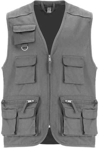 Roly WRK R9111 - Gilet de travail multi-poches à col en V Venera de 200 g/m2