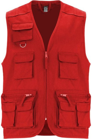 Roly WRK R9111 - Gilet de travail multi-poches à col en V Venera de 200 g/m2