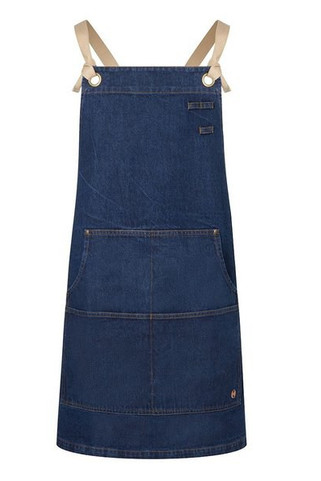 KARLOWSKY KYLS41 - Urban-style denim bib apron