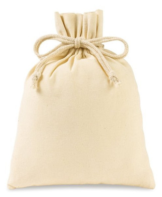 GiftRetail 100342 - Canvas Drawstring Gift Bag- Medium