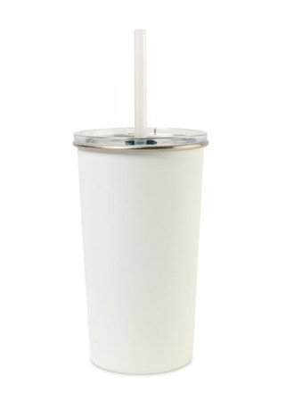 GiftRetail 101358 - Arlo Classics Stainless Steel Tumbler with Straw - 20 Oz.