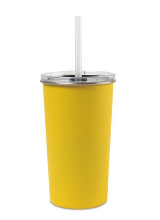 GiftRetail 101358 - Arlo Classics Stainless Steel Tumbler with Straw - 20 Oz.