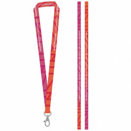 Lanyard'In 94972S - Échantillon imprimé de SET Lanyard SUBLIMATION Long II (20 mm) avec mousqueton à porte de 20 mm