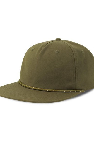 Atlantis ACCHAO - Atlantis Chao 5 Panel Unstructured Low Profile Flat Visor With Rope Organic Cap