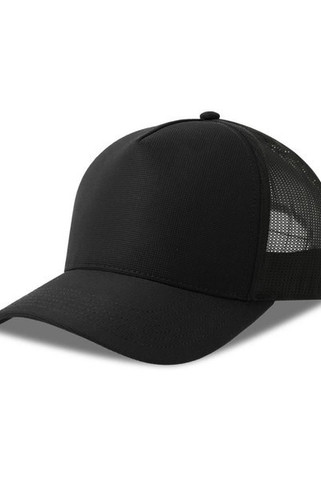 Atlantis ACDEMC - Atlantis Dempo 5 Panel Unstructured Mid Profile Mid Visor Textured Stretch Recycled Trucker Cap