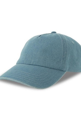 Atlantis ACIRAC - Atlantis Iraya 5 Panel Unstructured Low Profile Mid Visor Denim Recycled Cap