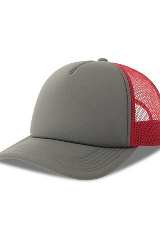 Atlantis ACRPPR - Atlantis Rapper S 5 Panel Structured Foam Mid Profile Curved Visor Recycled Trucker Cap