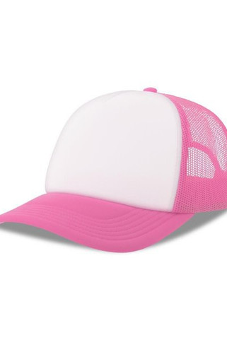 Atlantis ACRPPR - Atlantis Rapper S 5 Panel Structured Foam Mid Profile Curved Visor Recycled Trucker Cap