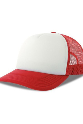 Atlantis ACRPPR - Atlantis Rapper S 5 Panel Structured Foam Mid Profile Curved Visor Recycled Trucker Cap