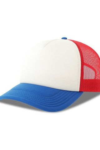 Atlantis ACRPPR - Atlantis Rapper S 5 Panel Structured Foam Mid Profile Curved Visor Recycled Trucker Cap