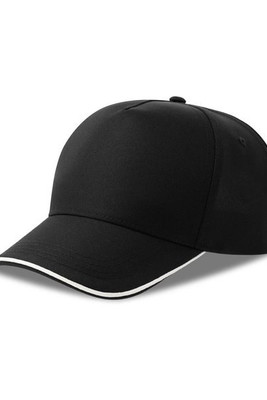 Atlantis ACRCFP - Atlantis Recy Five Piping 5 Panel Structured Mid Profile Curved Visor Recycled Cap