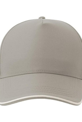 Atlantis ACRCFP - Atlantis Recy Five Piping 5 Panel Structured Mid Profile Curved Visor Recycled Cap