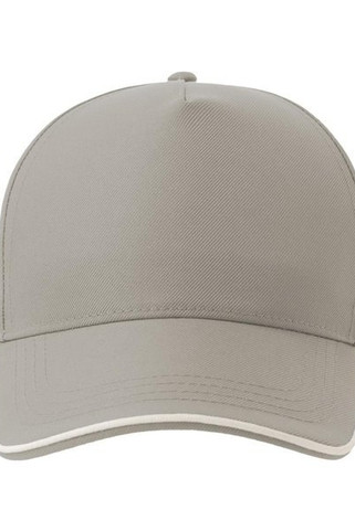 Atlantis ACRCFP - Atlantis Recy Five Piping 5 Panel Structured Mid Profile Curved Visor Recycled Cap