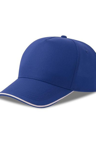 Atlantis ACRCFP - Atlantis Recy Five Piping 5 Panel Structured Mid Profile Curved Visor Recycled Cap