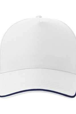 Atlantis ACRCFP - Atlantis Recy Five Piping 5 Panel Structured Mid Profile Curved Visor Recycled Cap