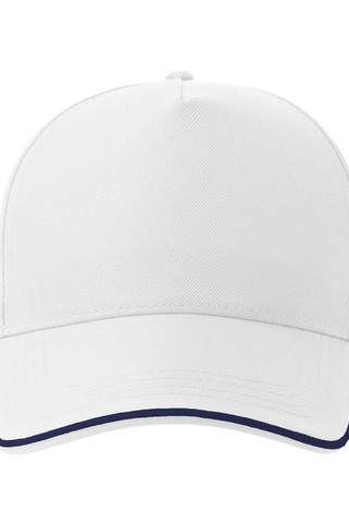 Atlantis ACRCFP - Atlantis Recy Five Piping 5 Panel Structured Mid Profile Curved Visor Recycled Cap